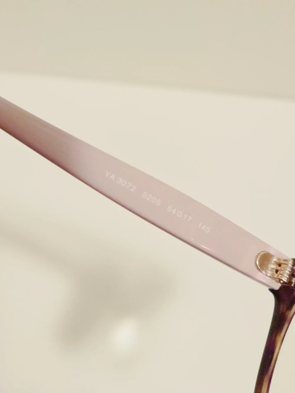 Authentic Valentino VA 3072 5205 Tortoiseshell & Blush Pink Cat-Eye Eyeglasses